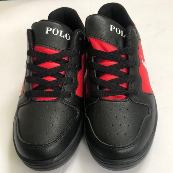Polo Ralph Lauren Women's Black & Red Shoes SZ 4.5 - Picture 7 of 8